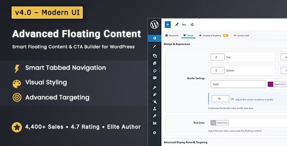 Advanced Floating Content