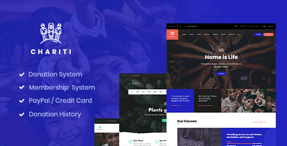 Chariti - Charity & Donation WordPress screenshot