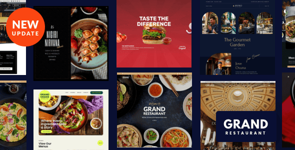 Grand Restaurant WordPress screenshot