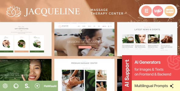 Jacqueline | Spa & Massage Salon Beauty Theme screenshot