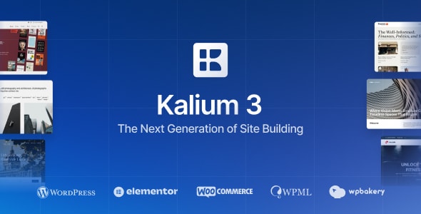 Kalium 3 | Creative Theme for Professionals screenshot