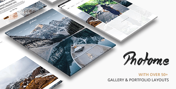 PhotoMe | Photography Portfolio WordPress screenshot