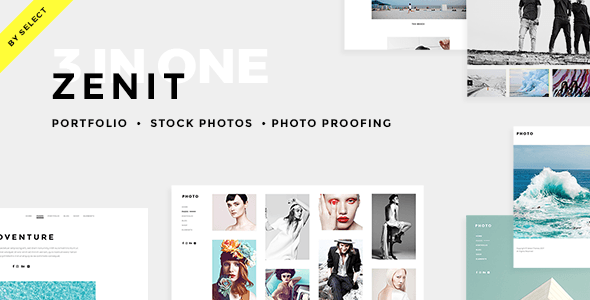 Zenit - Clean Photography WordPress Theme