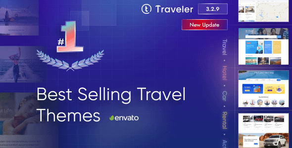 Traveler - Trip Booking WordPress Theme screenshot