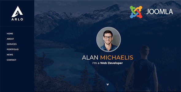Arlo - Personal / Portfolio / Resume Joomla 6 Website Template