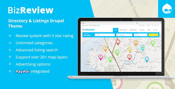 BizReview - Directory Listing Drupal 11 - 10 Theme