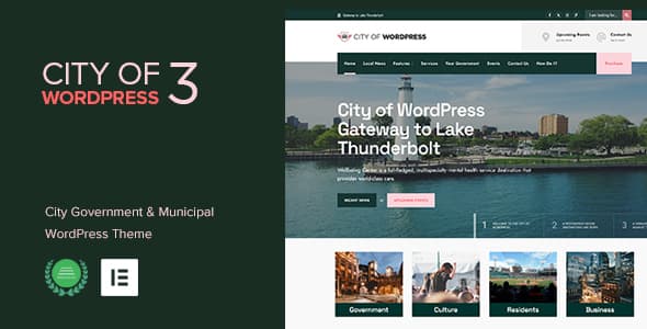 City of WP - Municipal & Local Government WordPress Theme
