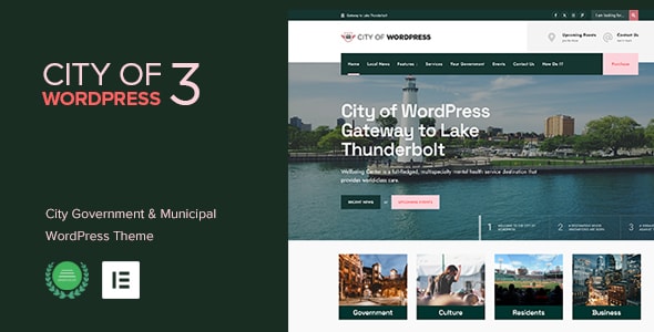 City of WP - Municipal & Local Government WordPress Theme