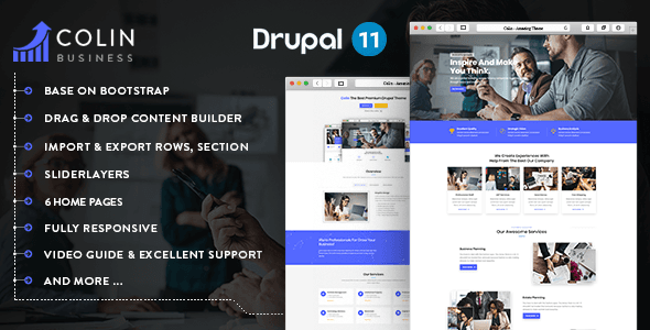 Colin - Responsive Multipurpose Business Drupal 11.3 Theme