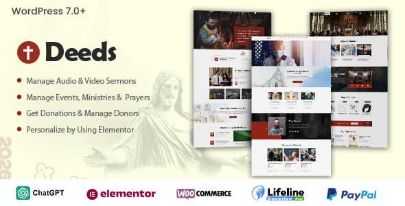 Deeds - The Best Church Donation WordPress Theme