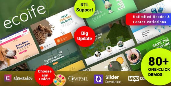 Ecoife - Environment Ecology WordPress Theme