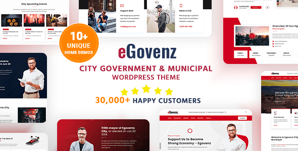 eGovenz - City Government & Municipal WordPress Theme