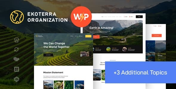 Ekoterra - NonProfit, Green Energy & Ecology Theme