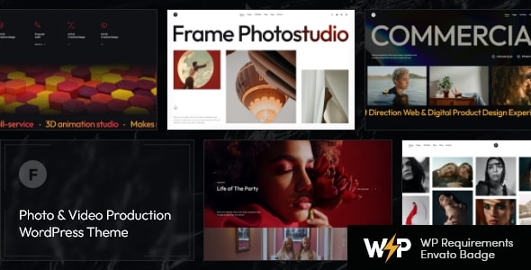 Frame - Photo & Video Production WordPress Theme + AI
