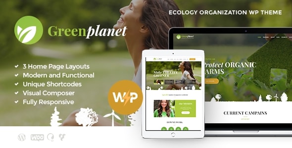 Green Planet | Ecology & Environmental Protection Non-Profit WordPress Theme