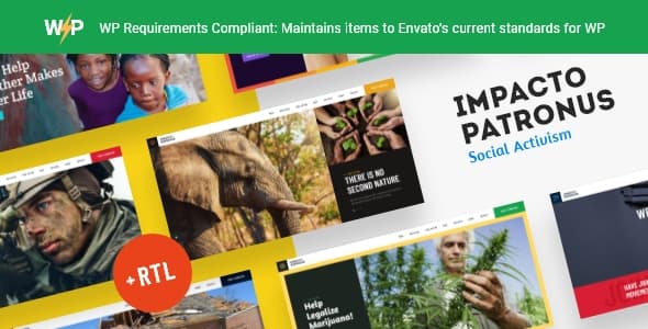 Impacto Patronus | Nature Protection, Petition & Social Activism WordPress Theme + RTL