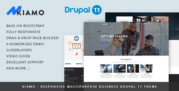 Kiamo - Responsive Business Service Drupal 11.3 Theme