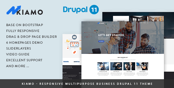 Kiamo - Responsive Business Service Drupal 11.3 Theme