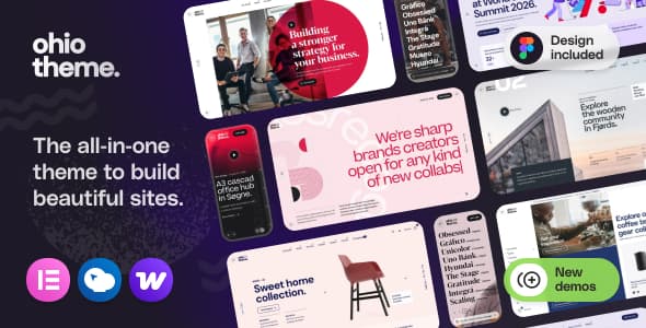 Ohio - Creative Elementor and WooCommerce WordPress Theme