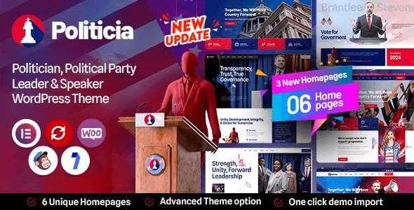 Politicia - Politician & Speaker WordPress Theme
