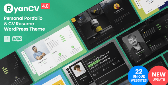 RyanCV - Personal Portfolio Resume Theme