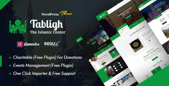 Tabligh - Islamic Institute & Mosque WordPress Theme + RTL