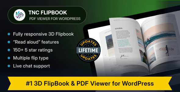 TNC FlipBook Classic - PDF viewer for WordPress