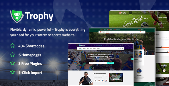 Trophy - Soccer and Football Club WordPress Theme