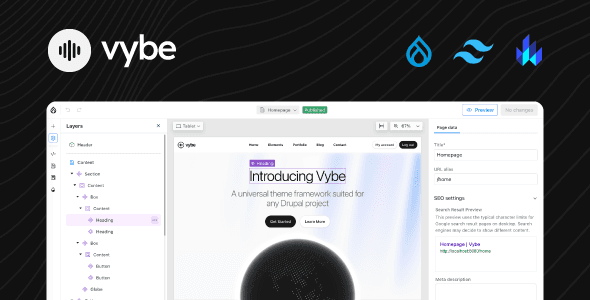 Vybe - Multipurpose Drupal 11 Theme