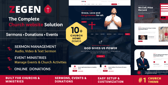 Zegen - Church, Charity & Religious Organization WordPress Theme